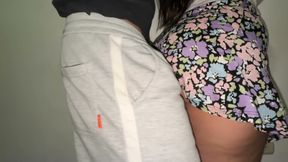 A Stranger Touches a Stranger's Skirt with His Dick and She Likes It