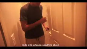 Watching Netflix with My Stepsister but I Couldn't Help but Put My Penis in Her Mouth &mdash;  They Almost Discovered Us!!
