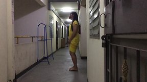Thai ladyboy solo dress up 3