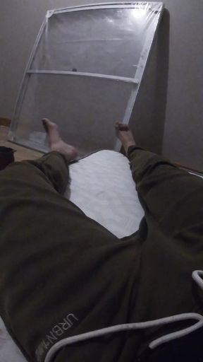 Hairy Str8 Worker Gets Horny While Inspecting a Cabin and Jerks Off Until He Explodes - POV