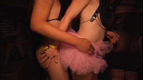 Kinky queer 18-person halloween orgy with squirts and anal fuck
