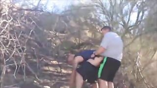 Horny amateur enjoys a wild bareback ride on the road