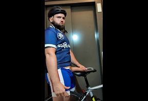 Big ejaculation after cycling