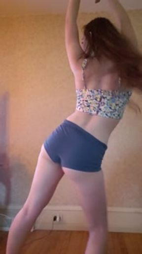 Amateur Strips down to her panties. This Love by BlackPink (kpop)