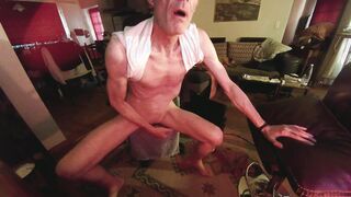 Spunking with Fresh Fake penis while Eyeing Bruce Take In Hatch