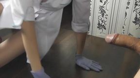 Footjob from a nurse