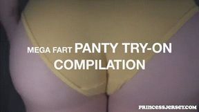 MEGA FART PANTY TRY-ON COMPILATION - BIG FARTS AND ASS SPREADING