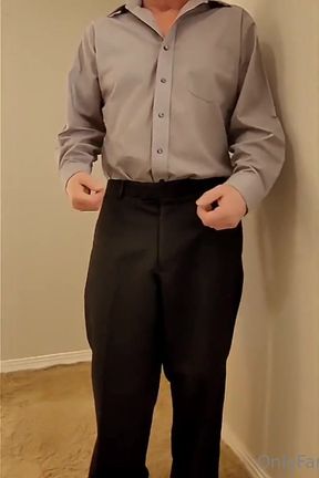 Business Man with Big Cock Shoots Big Cumshots After Horny Day at the Office