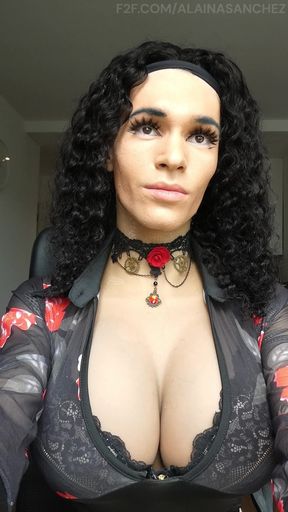Dutch/Brazilian crossdresser Alaina Sanchez