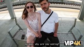 VIP4K  Sexy gastarbeiter sucking for money