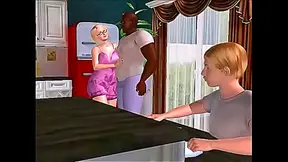 Naughty Nancy's XMAS Special – Interracial Toon Action With Cartoony Cutie