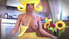 Cosplay Cutie LOVES Her Cucumber