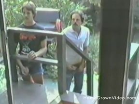 Two Guys Take It in Turns on a Small Tits Blonde