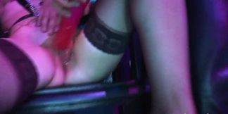 BDSM GangBang MILF gets Multiple Cocks