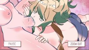 Sexy Tranny Gets a Blowjob Kisses! Blowjob, Transgender Female, Big White Cock, Hentai, Kissing