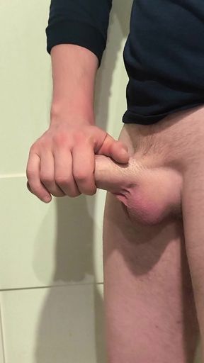 I wanted to jerk off in the toilet