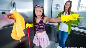 Older roommate teaches feuding housemates that fucking together solves their bullshit problems real quick