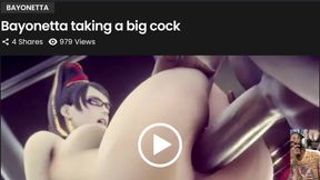 Big Huge Breast Honoka Jerks off a Goon Cock, Bayonetta Gets Anal Fucked by a BBC