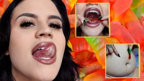 You Wish You Were A Worm: Swallow Whole Gummy Voring, Belly Play, Burping, Farting, Post Digestion Ft Raquel Roper - 4K