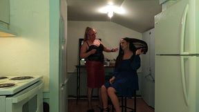 man transformed into woman for girls night out