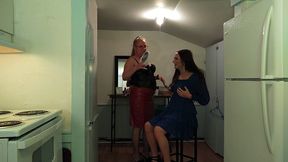 man transformed into woman for girls night out