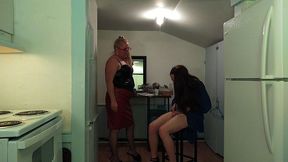 man transformed into woman for girls night out