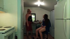 man transformed into woman for girls night out