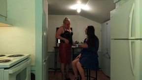 man transformed into woman for girls night out