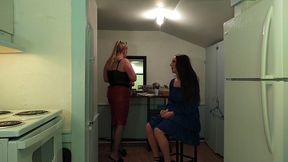 man transformed into woman for girls night out