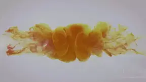 She drinks his hot cum from her golden gash