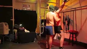 Spreadeagled And Whipped In Chains. The Whipping Concluded With A 10 Strand Plaited Cat With Knots Fastened Into The Ends, It Packs A Serious Sting And Is One Of My Favourites. Sometime He Swings It So Fast I Can Hear A Quick Whoosh Previous To It S