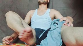 I am enjoying my big black cock on the camera #bigcock #bigass