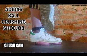 Rough Ballbusting Shoejob under my Adidas Sneakers - I Ignore you & Clean my FILTHY Stan Smiths on your cock & balls