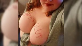 My new obese webcam girlfriend shows her big boobs