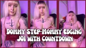 Dommy Step-Mommy Edging JOI with Cum Countdown
