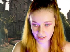 Petite amateur redheaded teen pisses and sucks cock