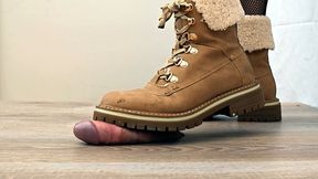 Winter Boots Cock Crush (Full HD)