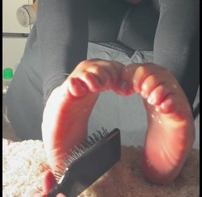 Tickled with a Hairbrush
