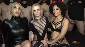 3 Girls Against 20 Guys Gangbang