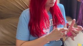 Smoking naturally for you after arriving home - Shirt without bra