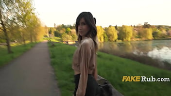 Skinny 19yo On Vacation Was Curious About The Bulge In MY Pants.. But I Paid Her Anyway