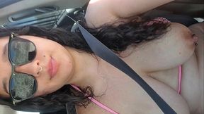 Sexy Latina Squirts With Internal Cumshot Outdoors