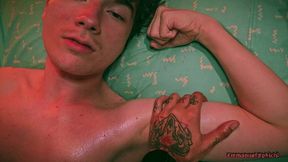 pov twink edging oil handjob with post cum play camilo brown jerking posho kokichi