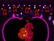 Futa witch succubus fucks a pumpkin