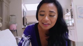 Asian mature stepmom takes a care about her stepson
