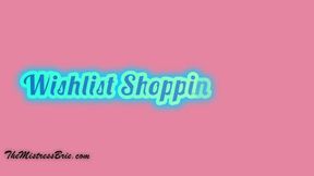 Wishlist shopping video