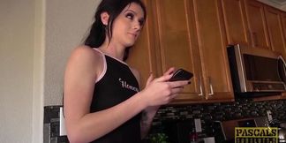 British teen Rosalyn Sphinx dominated by big cock