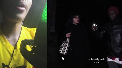 Emo glasses big ass gets pounded in the street by hung stud