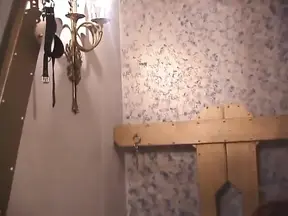 Hot bound GF gets her tits pegged