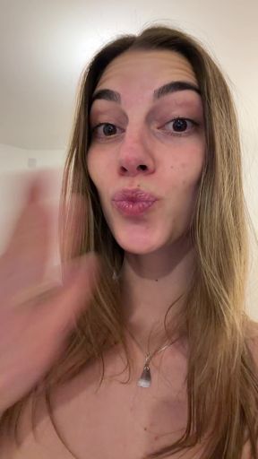 Naked teen shows off her perky tits on OnlyFans